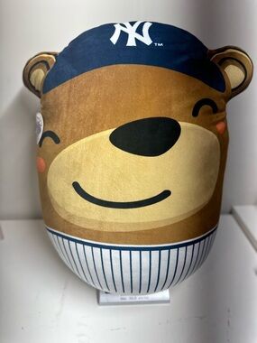 New York Yankees Bear Plush Pillow 20" MLB Official